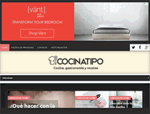 Tablet Screenshot of cocinatipo.com